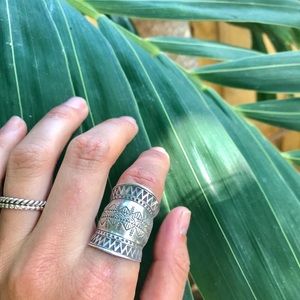 Hilltribe Silver boho ring